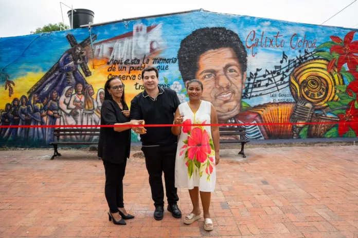 Inauguración del mural de la Ruta Puro Corazón en Valencia de Jesús